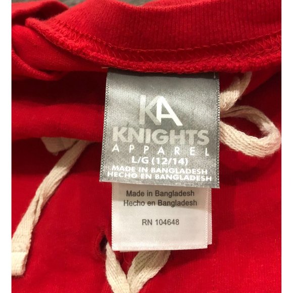 KA Knights Womens Large Wisconsin Badgers 1/4 Lace Up Pullover Red - Picture 5 of 7